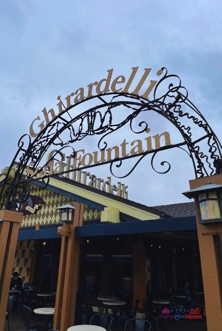Disney Springs Ghirardelli Fountain. Keep reading to learn about free things to do at Disney World and Disney freebies.