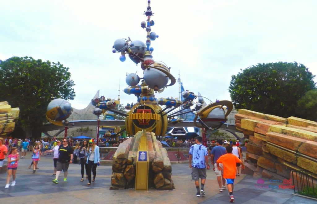 Tomorrowland Entrance in Disneyland Resort California. Keep reading for the hidden best kept secrets of Disneyland!