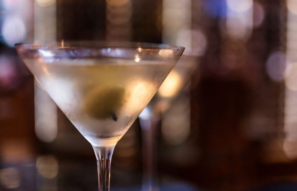 Dirty Martini at Geyser Point Bar and Grill. Keep reading to get the full guide to Disney Wilderness Lodge Christmas activities.