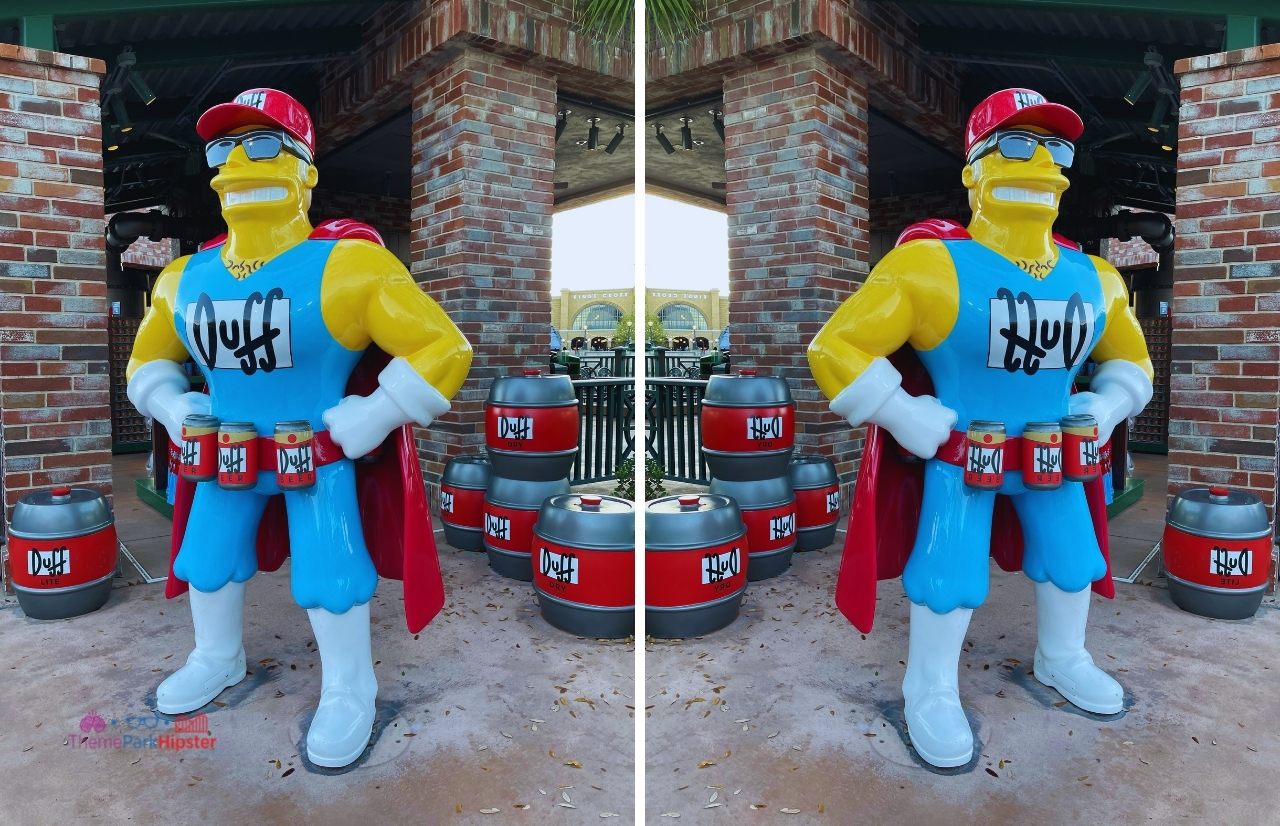 Duff Man Beer in Simpsons Land at Universal Studios Florida