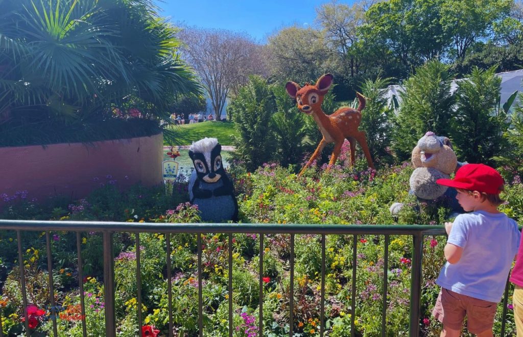 2024 Epcot Flower and Garden Festival Bambi Topiary. Keep reading for the best Epcot International Flower and Garden Festival tips!