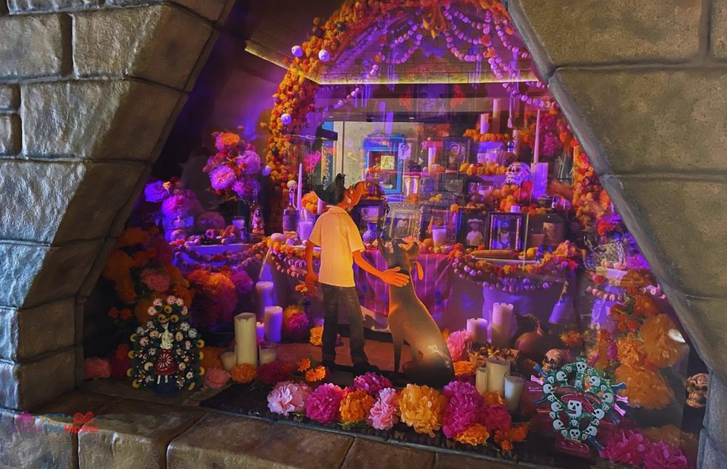 Epcot Mexico Pavilion Coco Remember Me Memorial. One of the best Disney Halloween movies for October.