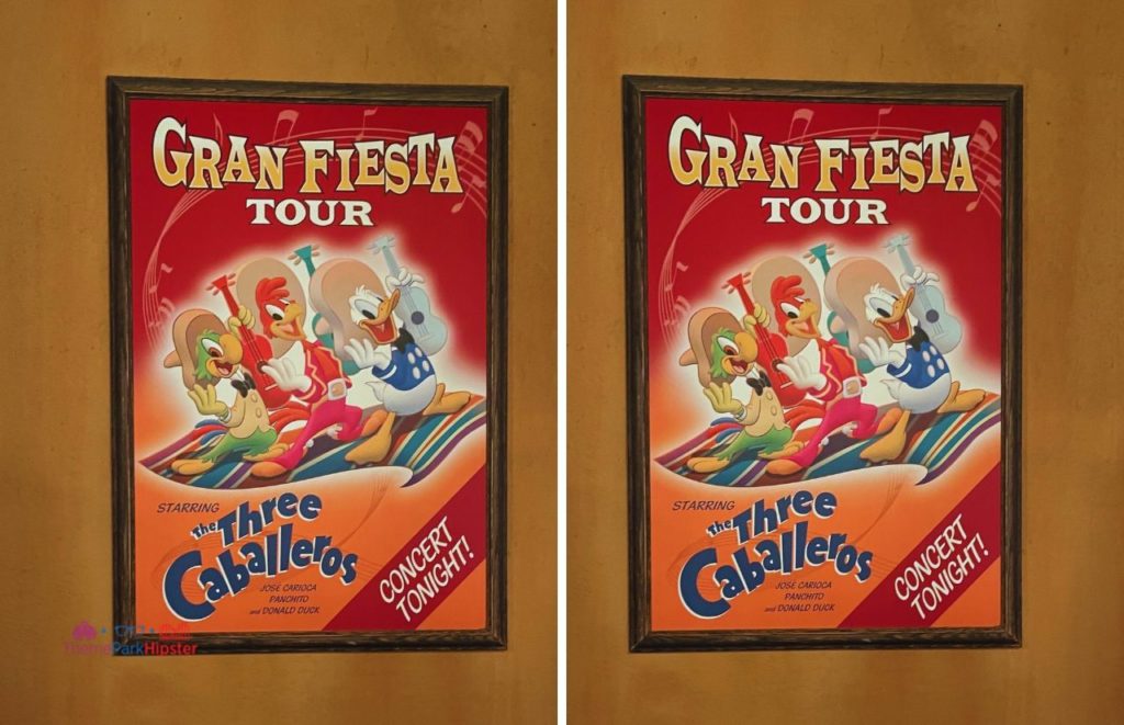 Epcot Mexico Pavilion Three Caballeros Gran Fiesta Tour Poster