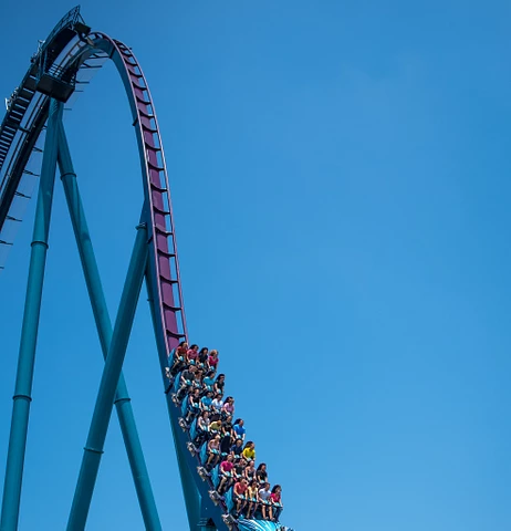 Mako Roller Coaster SeaWorld Orlando. One of the best roller coasters in Florida.