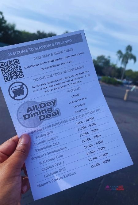 SeaWorld All-Day Dining Deal Restaurants and Hours