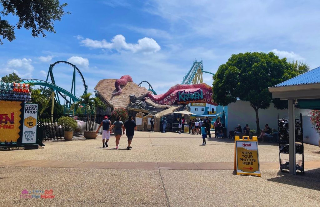 SeaWorld Orlando Kraken Roller Coaster Entrance