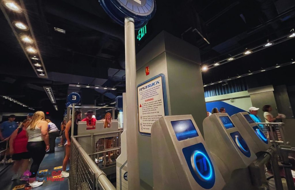 Test Track Epcot Magicband Scanner near the area to board the cars. Keep reading to get the best rides at EPCOT for Disney Genie Plus and Lightning Lane.