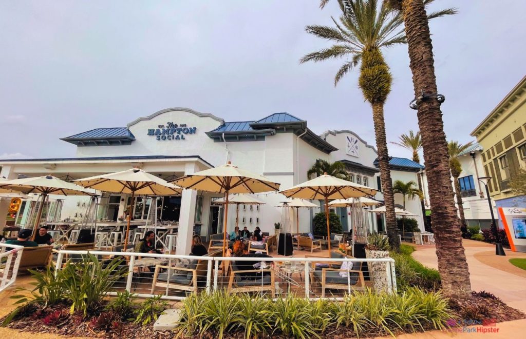 The Hampton Social Exterior Shot in Orlando. One of the best restaurants near SeaWorld.