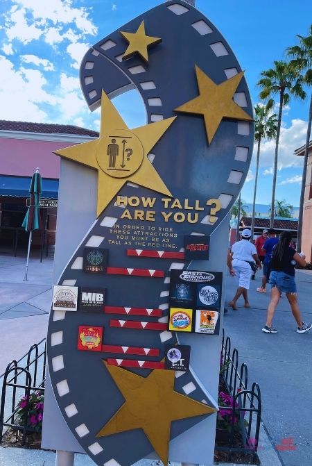 2024 Universal Studios Height Requirements at the entrance of the park. Keep reading to learn about Universal Orlando height requirement.