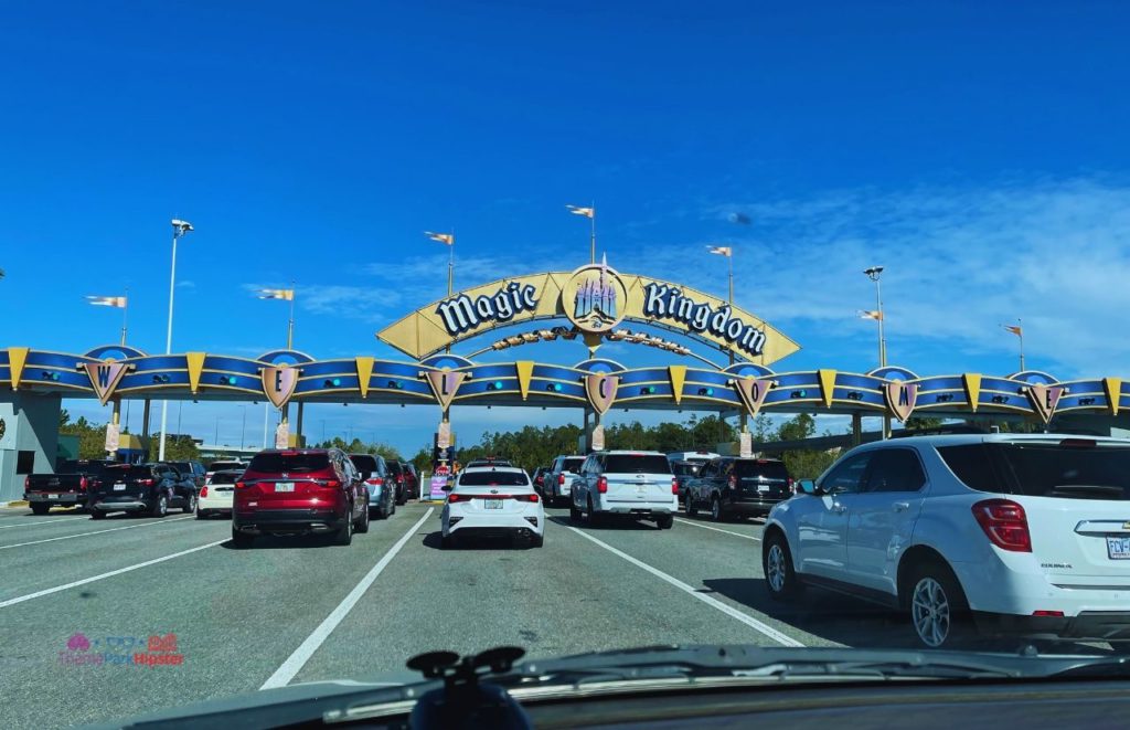 Disney Magic Kingdom Gate Entrance for Parking. Keep reading to get get the best solo travel safety tips for your Disney World trip alone.