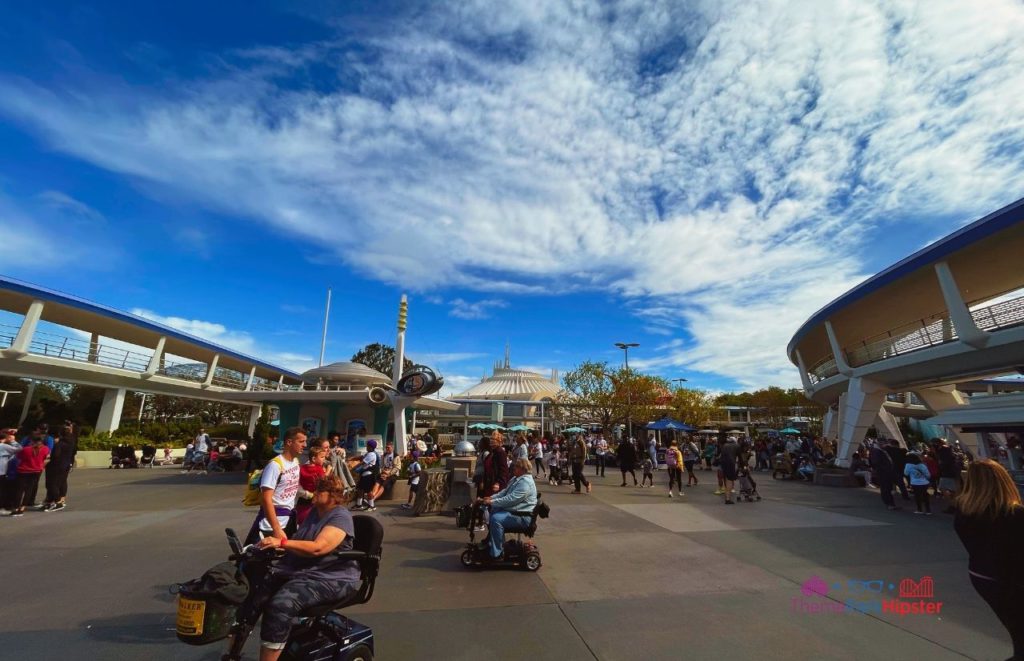 Disney Magic Kingdom Tomorrowland Wide view with Peoplemover and Space Mountain. Best Roller Coasters at Disney World all ranked! Keep reading for the full list of Disney rides.