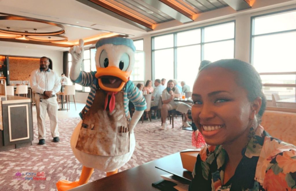 Topolino’s Terrace at Disney’s Riviera Resort NikkyJ and Donald Duck at Character Dining. Keep reading to find out more about the Disney Dining Plan at Walt Disney World Resort. 