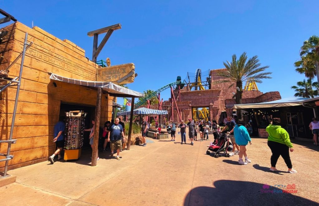 Busch Gardens Tampa Cobra's Curse Shop and Montu. Keep reading to learn about the Summer Nights celebration for Busch Gardens 4th of July and Independence Day.