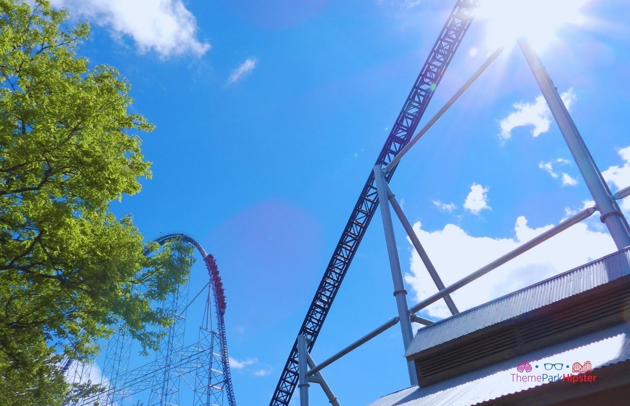 Cedar Point Millennium Force Roller Coaster First Drop