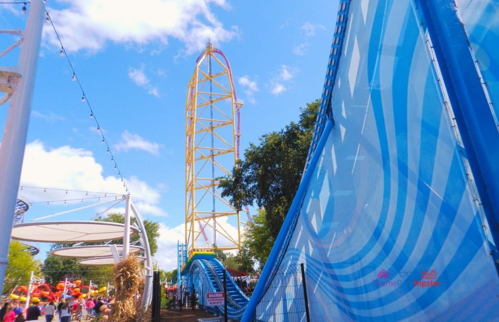 Cedar Point Top Thrill Dragster next to wave ride. Keep reading to learn about the best Cedar Point rides.