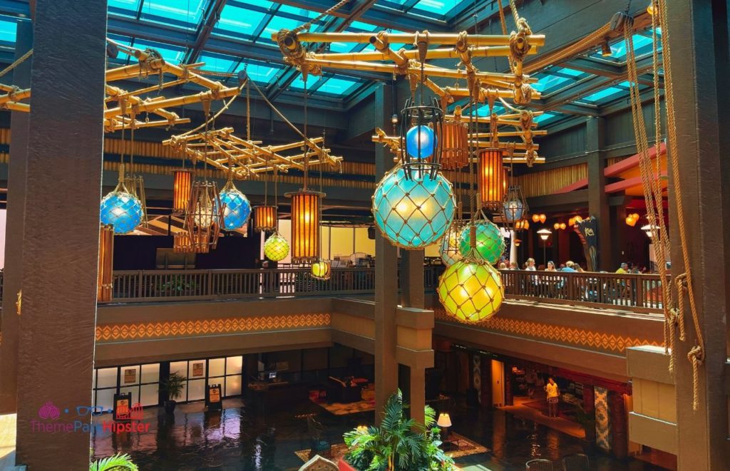 Disney Polynesian Resort Village Lobby. Keep reading to learn about free things to do at Disney World and Disney freebies.