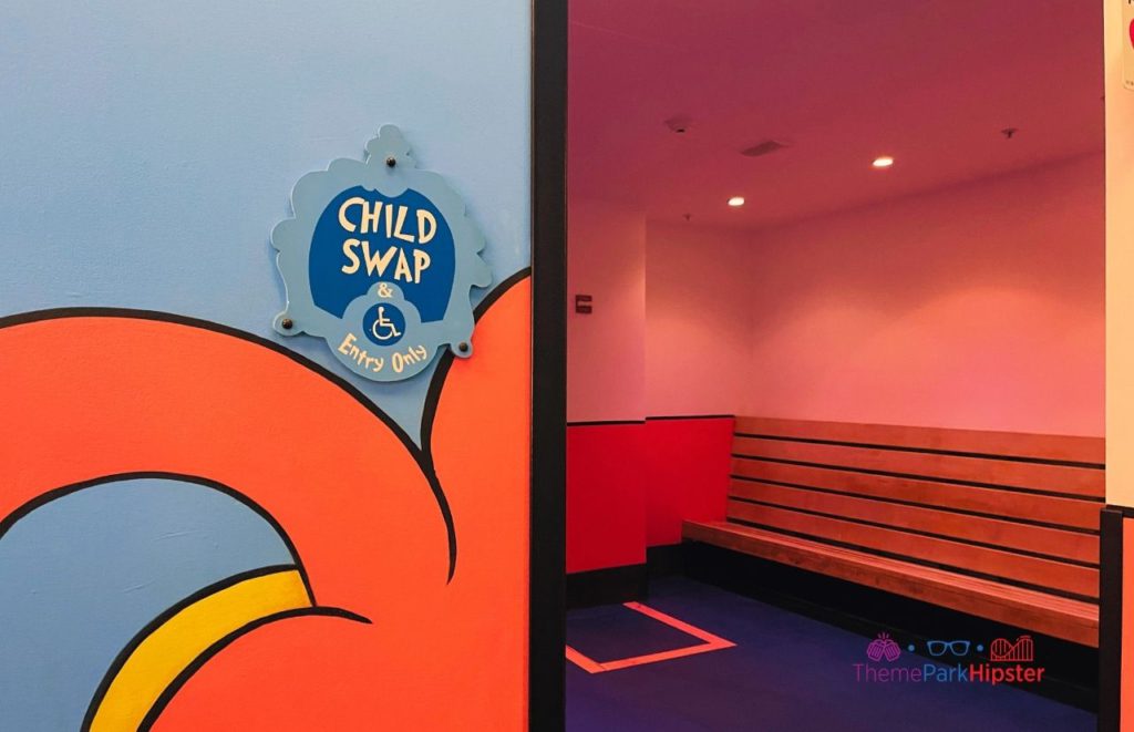 Universal Orlando Resort Child Swap Area in Cat in the Hat Ride at Islands of Adventure. Keep reading to get the best Universal Studios Orlando tips for beginners and first timers.