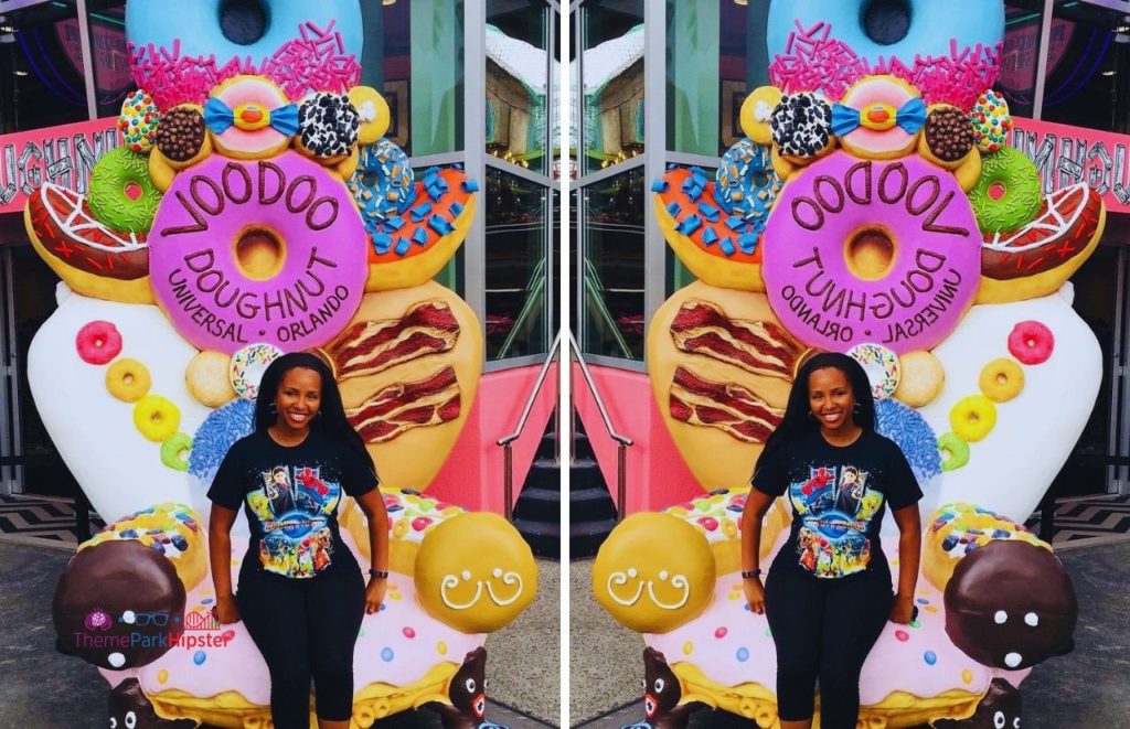 Universal Orlando Resort Citywalk Voodoo doughnuts with nikkyj. Keep reading to get the guide to 4th of July at Universal Studios on Independence Day.