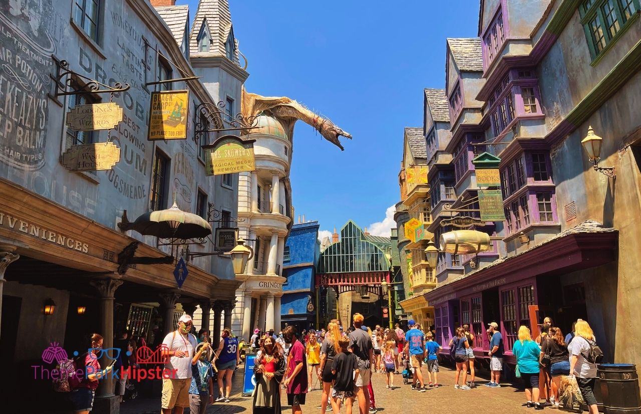 Universal Orlando Resort Diagon Alley Dragon in Harry Potter World