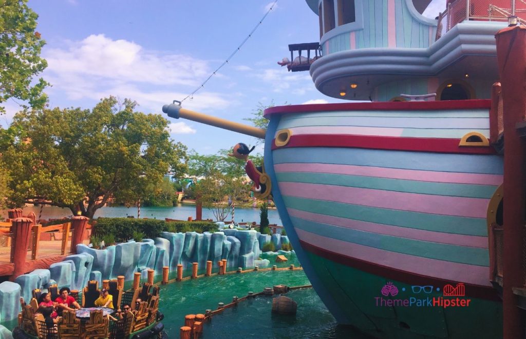 Universal Orlando Resort Olive Ship at Popeye and Blutos Bilge Barges at Islands of Adventure. Keep reading to get the best Universal's Islands of Adventure photos!