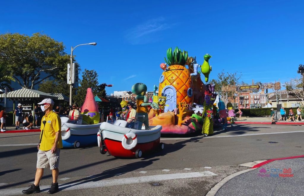 Universal Orlando Resort Spongebob Squarepants Parade at Universal Studios Florida. Keep reading to get the best things to do at Universal Studios Florida.