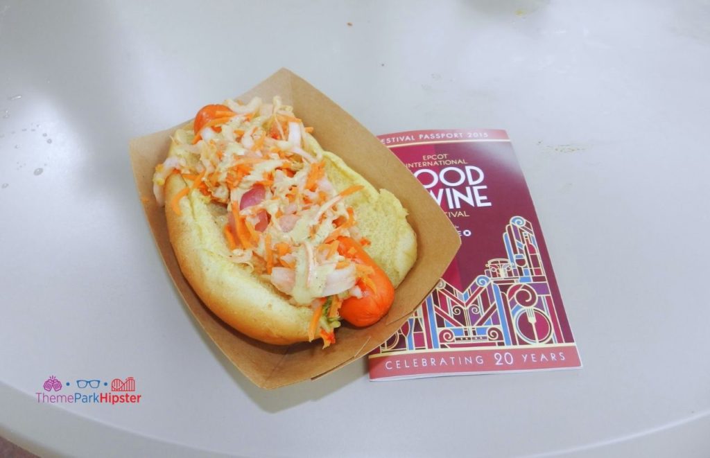 Epcot Food and Wine Festival Hawaiian Hot Dog. Keep reading to get the best things to do at Epcot Food and Wine Festival.