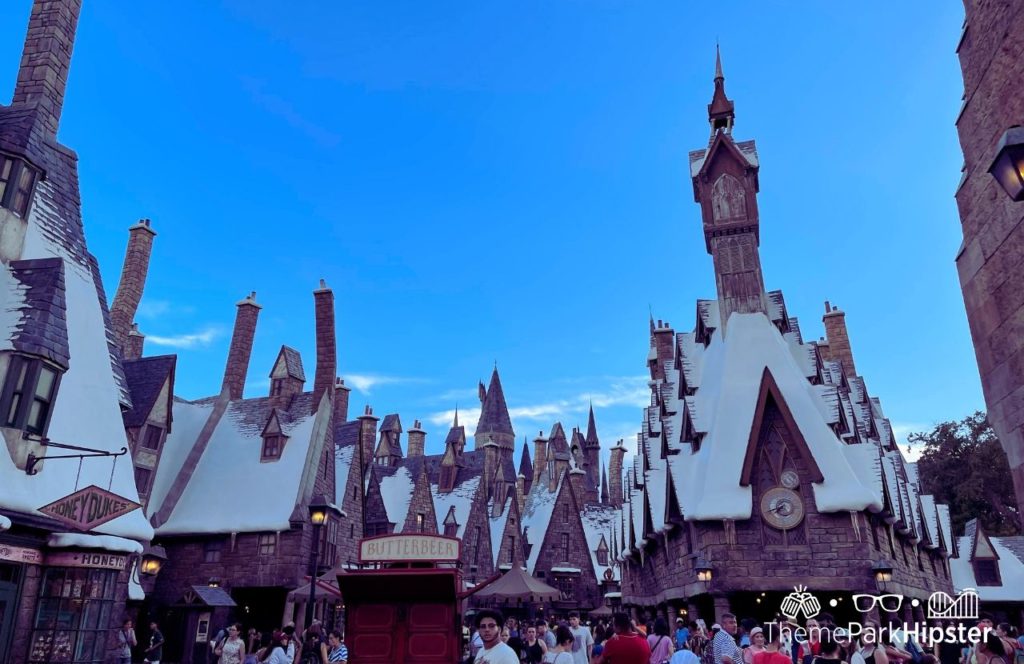 Hogsmeade Village in Harry Potter World Universal Orlando Resort Islands of Adventure. Keep reading to learn how to plan a day at Universal with this Islands of Adventure 1 day itinerary!
