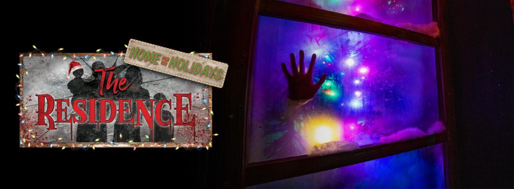 The Residence Home for the Holidays Maze at Busch Gardens Tampa Howl O Scream. Keep reading to see which is better howl o scream or Halloween Horror Nights. 