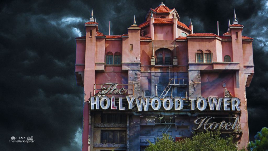 Twilight Zone Tower of Terror at Disney World on a Stormy Night