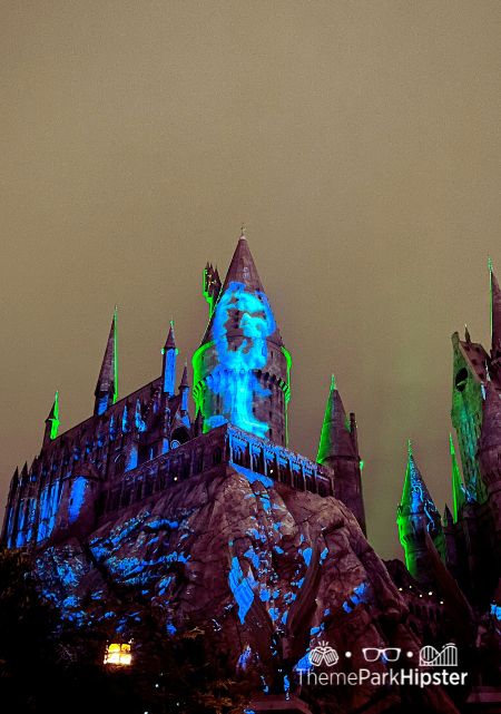 Dark Arts on Hogwarts Castle in Harry Potter World Universal Orlando Halloween Horror Nights