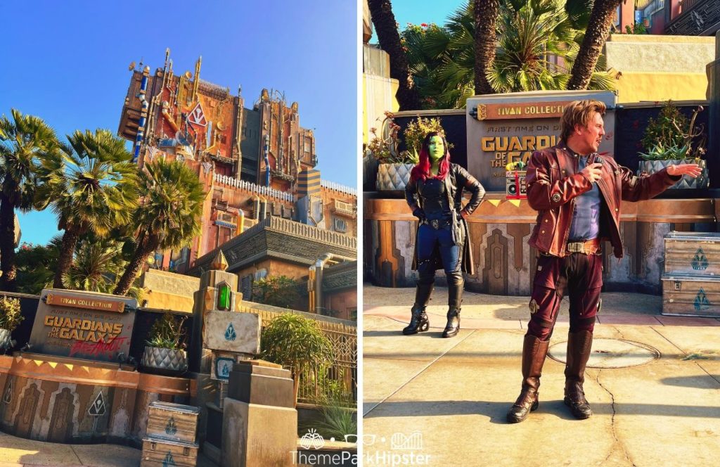 Guardians of the Galaxy Cosmic Rewind in Avenger's Campus Halloween at Disneyland and Disney California Adventure Oogie Boogie Bash Party
