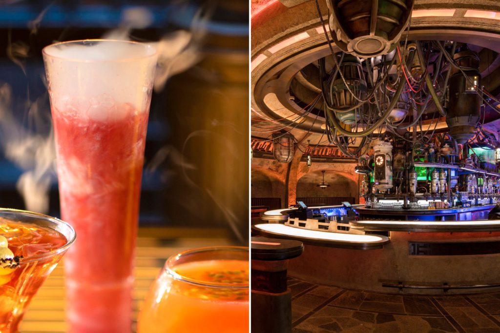 Star Wars Galaxy's Edge Cocktails Bespin Drink at Oga's Cantina in Disney World and Disneyland. Keep reading to find out what best drinks at Oga's Cantina are in Disney World Hollywood Studios and Disneyland.