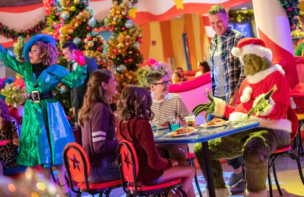 The Grinch and Friends Character Breakfast during Christmas at Universal Islands of Adventure Grinchmas 2023
