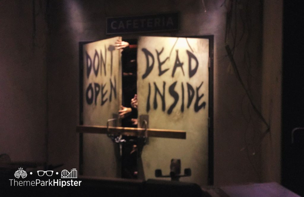 Walking Dead Attraction Dead Inside Door Universal Studios Hollywood California