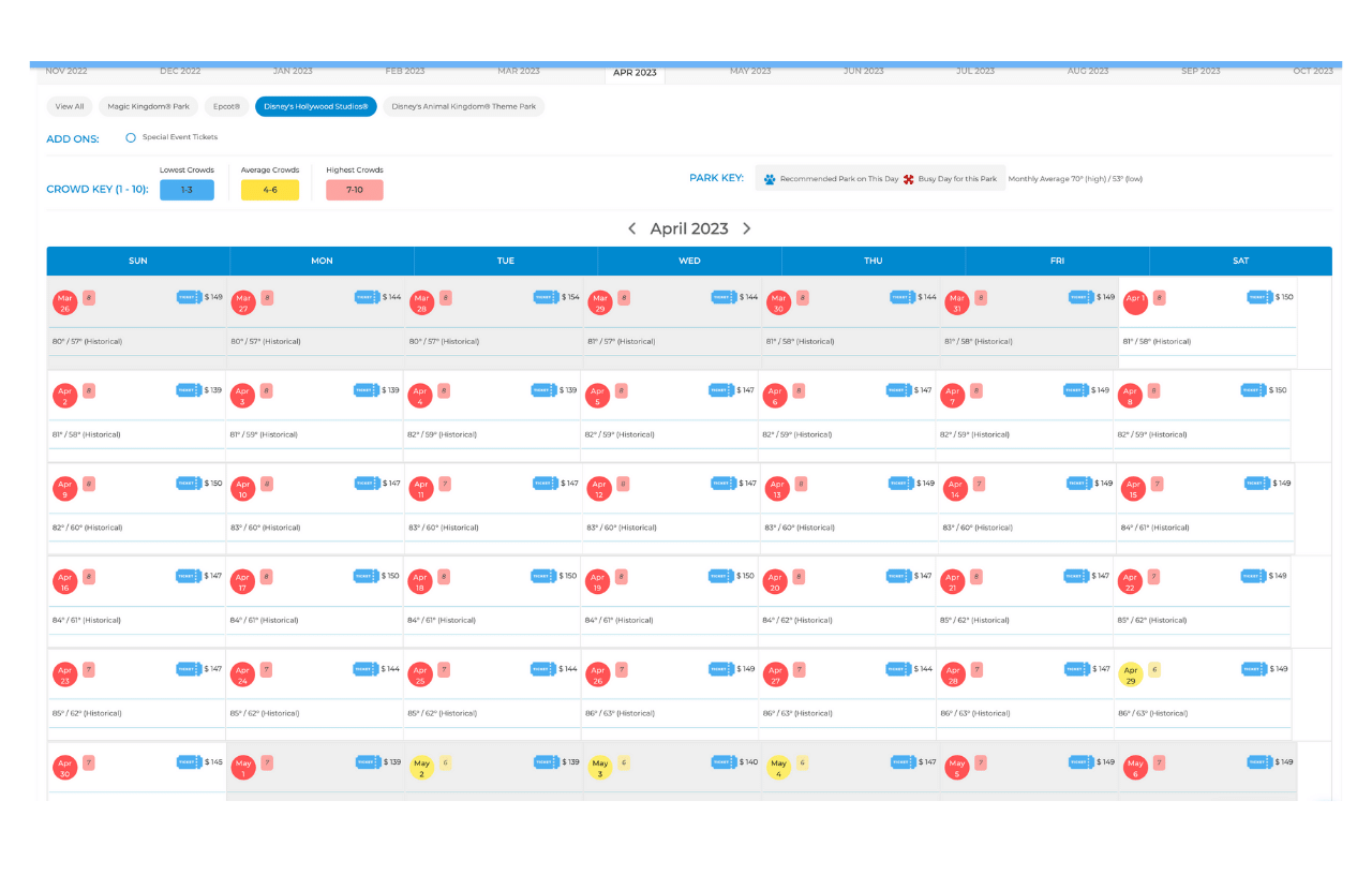 2024 Hollywood Studios Crowd Calendar Your Best Days to Go This Year