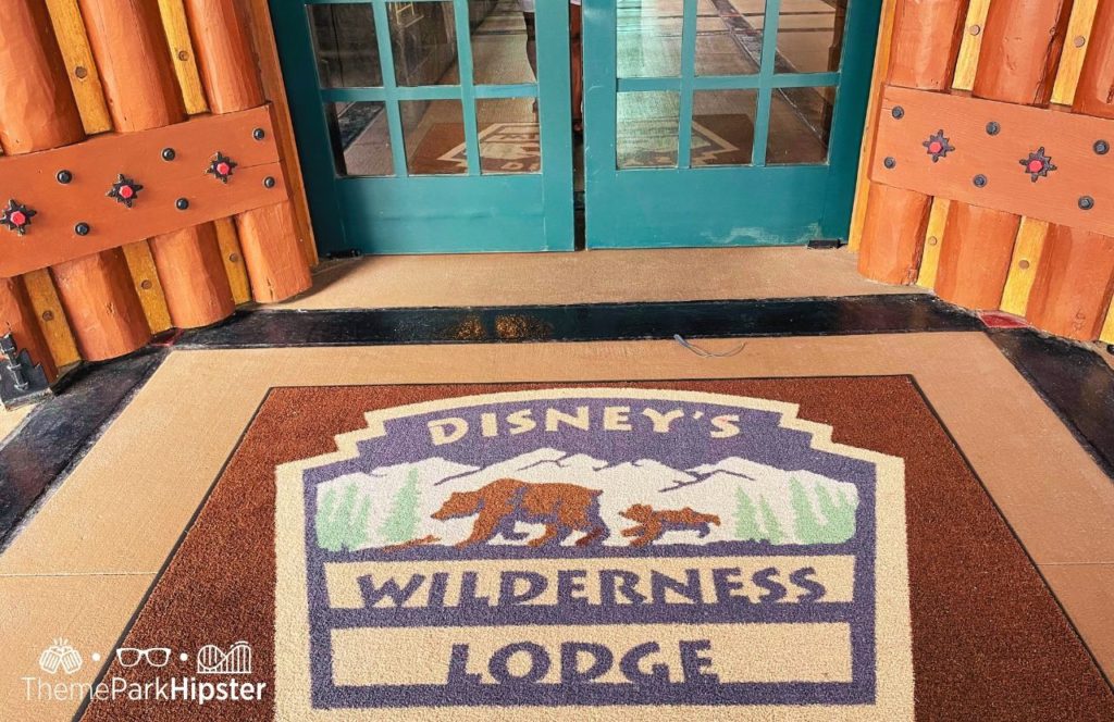 Entrance to Disney Wilderness Lodge at Christmas. One of the best things to Do at Disney World for Christmas
