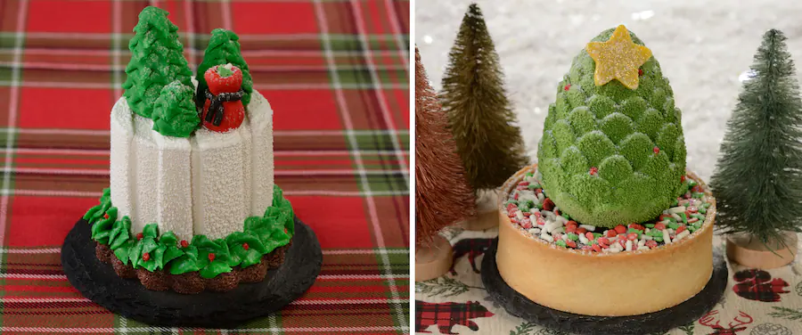 Wilderness Lodge Christmas Food Santa Forest and Christmas Tree Mousse. Keep reading to get the full guide to Disney Wilderness Lodge Christmas activities.