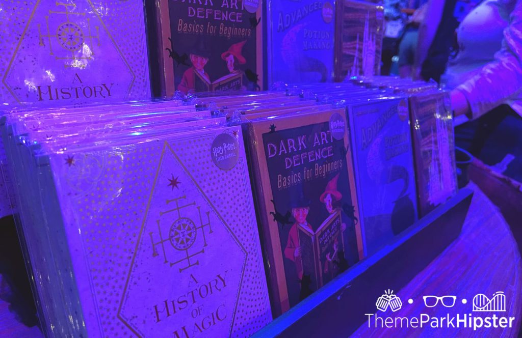 A History of Magic, Potion Making, Dark Art Defense Journals and books at Universal Orlando Wizarding World of Harry Potter Holiday Tribute Store. Keep reading to get the best Universal Studios packing list and what to pack for Universal Orlando Resort.