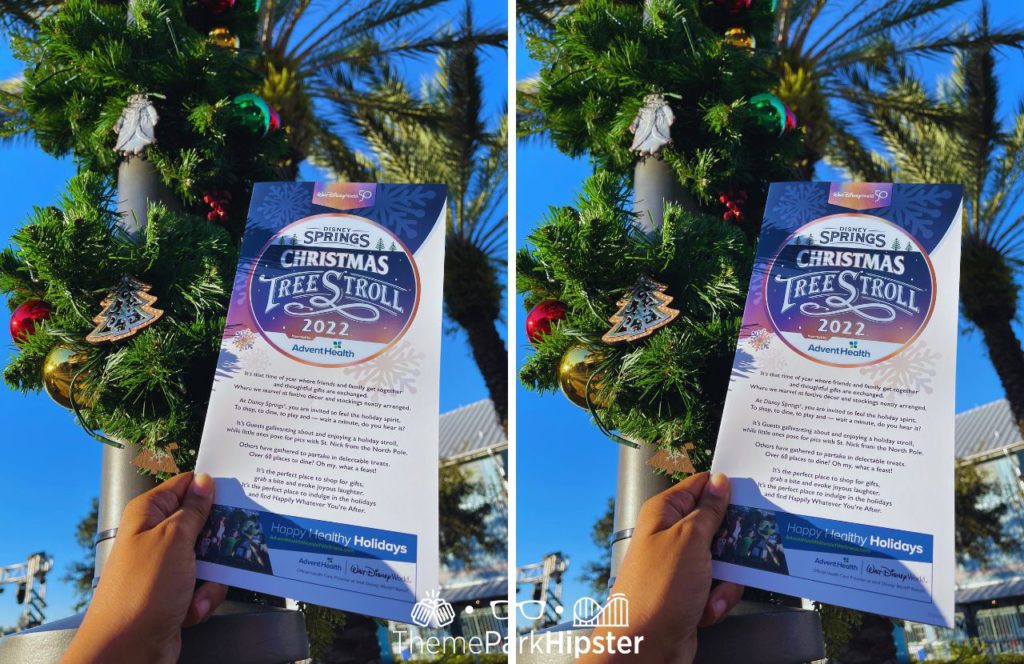 Disney Springs Christmas Tree Stroll 2022 Map