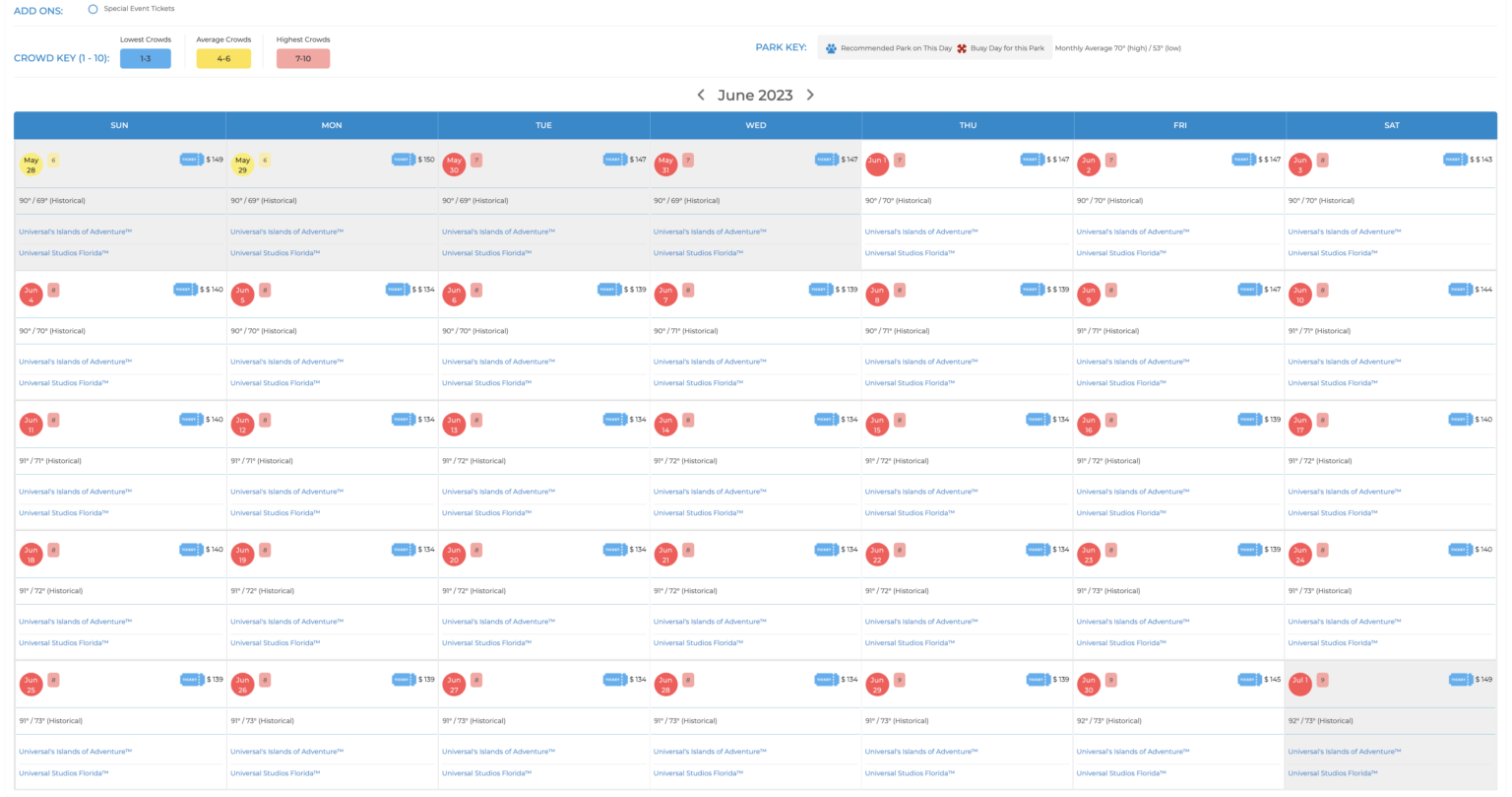 2024 Universal Studios Orlando Crowd Calendar Avoid the Busy Days