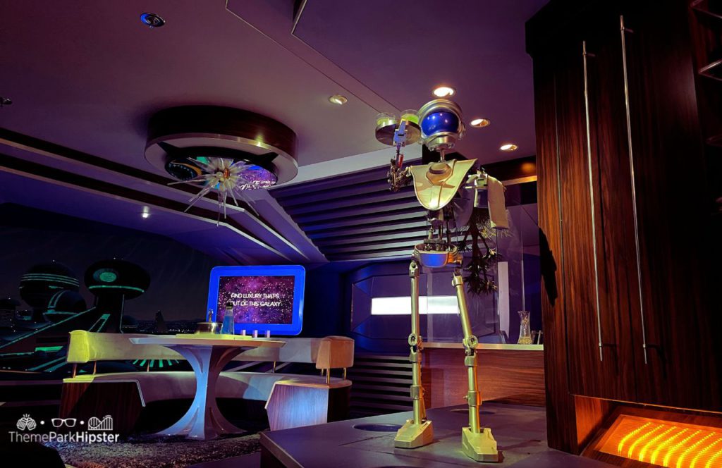 Space Mountain at Disney's Magic Kingdom Futuristic Home with Robot Butler. Keep reading to figure out which is better for Space Mountain Disneyland vs Disney World.