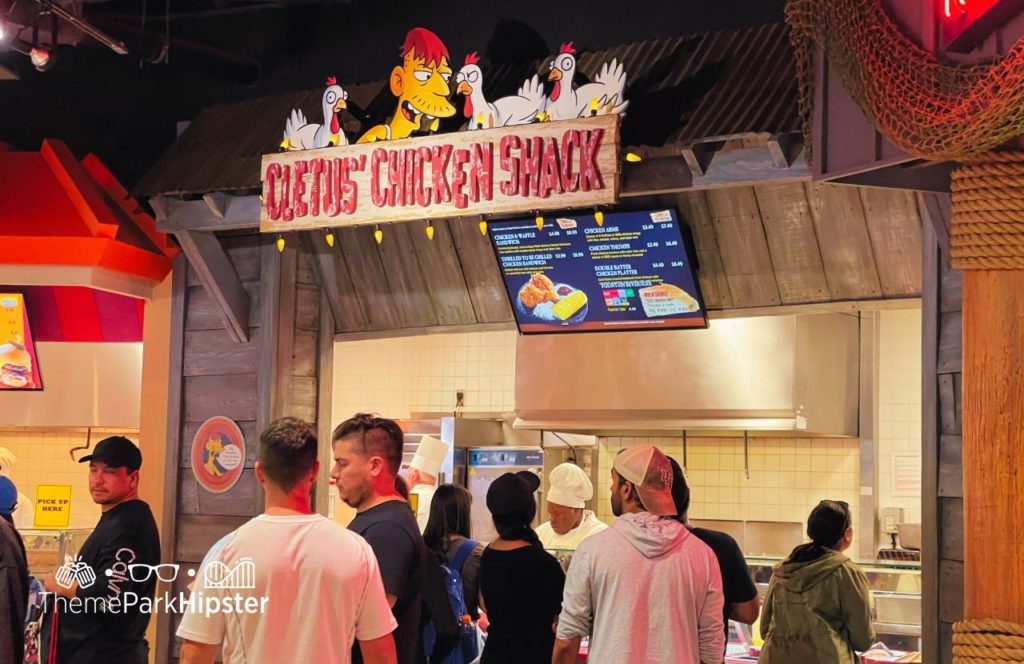 Universal Orlando Resort cletus Chicken Shack at Universal Studios in Springfield Simpsons Land. Keep reading to get the top 5 best restaurants at Universal Studios Orlando.