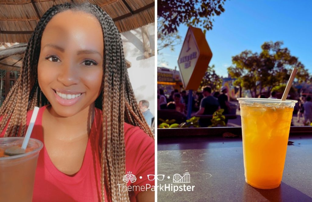 Universal Orlando Resort NikkyJ at Confisco Grill Bar Long Island Ice Tea at Islands of Adventure. Keep reading to get the best things to do at Universal Islands of Adventure on a solo trip.