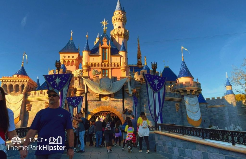 Disneyland Resort Sleeping Beauty Castle. Keep reading to learn what to wear to Disneyland in February and what to pack for your Disney trip!