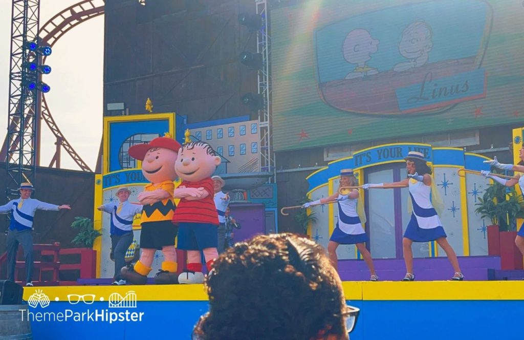 Knott's Berry Farm in California Charlie Brown and Linus Van Pelt at Peanuts Celebration It's Your Life Charlie Brown Show