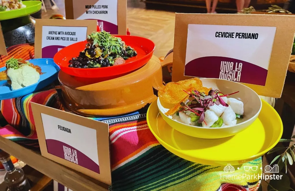 Busch Gardens Tampa Food and Wine Festival cerviche peruano and felidada for viva la musica