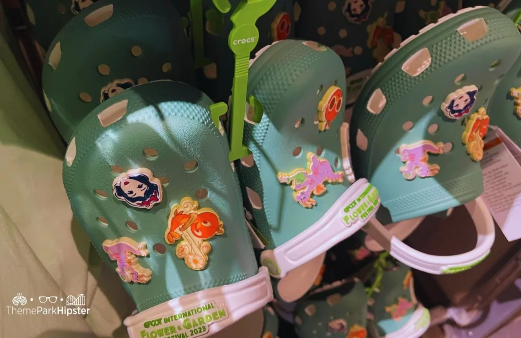 Epcot Flower and Garden Festival 2023 Merchandise Crocs. Keep reading to know what to pack and what to wear to Disney World in July for your packing list.