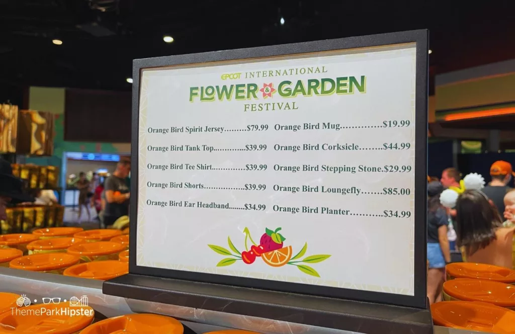 Epcot Flower and Garden Festival 2023 Merchandise Prices