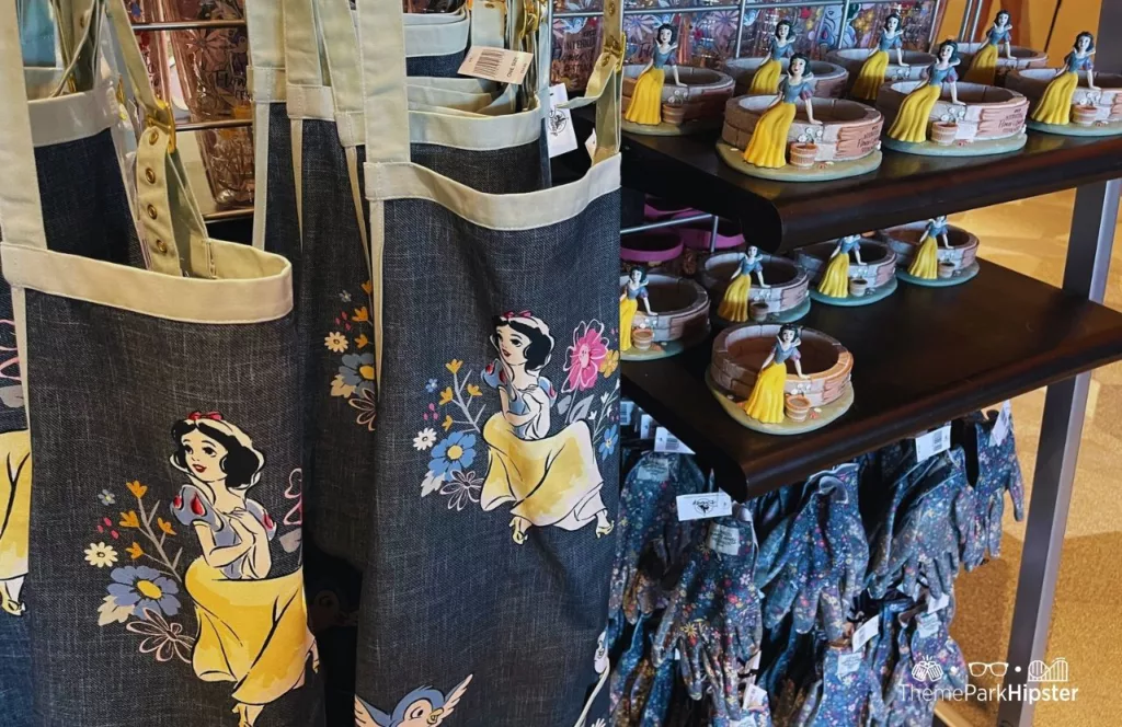 Epcot Flower and Garden Festival 2023 Merchandise Snow White Well Water Feeder and Apron with Garden Gloves