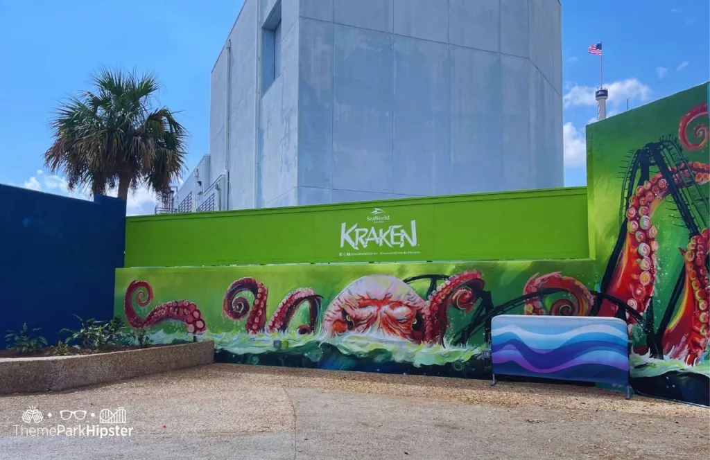 SeaWorld Orlando Resort Kraken Roller Coaster Sign